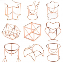 Metal Bracket Makeup Puff Rack Cosmetic Holder Blender Display Stand Alloy Drying Power Make Up Sponge Tools