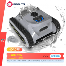 Aspiradora robótica para piscina Seauto Crab Pro, robot para escalar paredes, adecuado para paredes y suelos de 2000 pies cuadrados