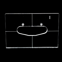 Dopro Acrylic Single Coil Pickup Routing Template Pickup Templates for Strat Guitar Body or Pickguard Rout