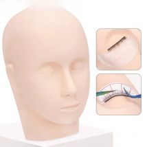 1pcs Training Lash Mannequin Head For Practice Grafting Eyelash Extension Doll Face Silicone Model Head Makeup Tool Supplies