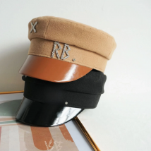 USPOP New Women Hats Crystal baker boy hat Wool Newsboy Caps Female Flat Militray Caps Visor S-XL
