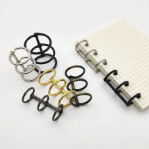 15/20/25/30mm 3 Rings Binder Clips Metal Loose Leaf Notebook Circle Ring Spiral Binder DIY Calendar Album School Office Supplies