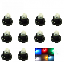 10 Pcs T3 T4.2 T4.7 B8.4 B8.5 Auto Car LED Dashboard Bulbs Instrument Panel Wedge Indicator Lights Cluster Gauges Lamp 12V DC