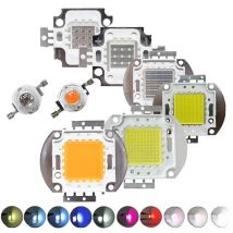 High Power LED Chip 1W 3W 5W 10W 20W 30W 50W 100W SMD COB Light Bead Warm Cold White Red Green Blue RGB Full Spectrum Grow Light