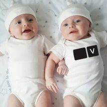 Ctrl C Crtl V Twins Clothes Twin Announcement Gifts for Twins Baby Shower Gift for Boys Girls Identical Twins Bodysuits Wear
