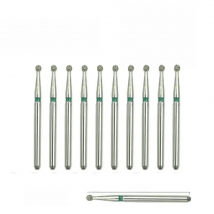 10pcs Diamond Burs Dental High Speed Drills Ball Round Type FG 1.6mm Teeth Polishing Product BR-X40C