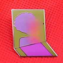 Adventure time prismo enamel pin reflective prism brooch cute game pins geometry art jewelry magic gift