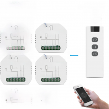 MOES Tuya WiFi RF Roller Blinds Curtain control Module Shutter Switch with Remote for Electric Motor Sunscreen Google Home Alexa