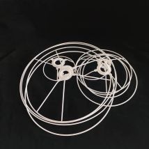 Cylinder Vintage lampshade lamp Iron frame 15/20/25/35/40cm E27 E14 standard shade for DIY Table lamp Pendant Ceiling Making Kit