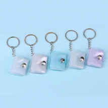 Clear PVC Small Picture Book Mini Photo Album Keychain Photos Key Chain