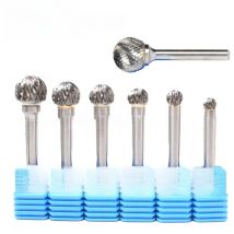 Ball Head Die Grinder Bits Carving Abrasive Tools Tungsten Rotary File Carbide Burr Milling Cutter Drill For Metal Wood Plastic