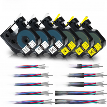 18055 18056 For Dymo Rhino Industrial Heat Shrink Tube Tape 18051 18052 18053 18054 18057 18058 1805443 for Dymo Rhino 4200 5000