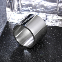 4mm 6mm 8mm Wide Stainless Steel Rings High Polished 2020 New Fashion Classic And Generous For Men's And Women's Ring Jewelry Gi