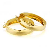 XLNT Gold Color Circle Oversize Earring  For Women Vintage Wide Statement Hoop Earring Ladies Stainless Jewelry Wholesale 2019