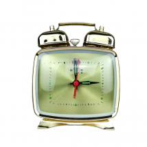 Metal Mechanical Alarm Clock Clockwork Vintage Bedside Table Clock Silent Gold Clocks Chick Pecking Rice Antiques Luxury Decor