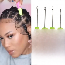 Crochet Hook Plastic Crochet Hook Needle For Hair Weaving Hook Needles 1/3/5Pcs Dreadlock Knitt Hair Weaving Crochet Needle Hook