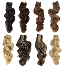 Real Beauty Platinum Blond Brazilian Body Wave Hair Weave Bundles 12"-28" High Ratio Remy Hair Extensions Brown #2 #4 #P6/613