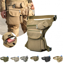 Men Canvas Drop Leg Bag Waist Bag Fanny Pack Belt Hip Bum travel Multi-purpose Motorcycle Messenger Shoulder Bags