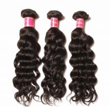 Nadula Hair 3/4 Pcs /Lot Brazilian Natural Wave Remy Human Hair Bundles 8-26inch Natural Color Can Be Bleached Hair Weave