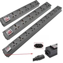 IEC-C14 port PDU power strip 2-9 Unit Universal output socket Network Cabinet Rack Switch wireless Electrical Socket