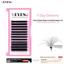 Veyes Inc Easy Fanning Estensioni delle ciglia Veyelash Volume russo Ciglia Fioritura veloce Fioritura automatica Trucco naturale Bellezza