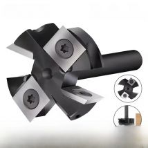 XCAN Milling Cutter CNC Spoilboard Surfacing Router Bit 8/12mm Shank Insert Carbide Slab Flattening Router Bit Wood Planer Bit