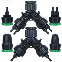 KESLA Gardens Tap Hose Splitter Adapter Connector 1/2'' 3/4'' to 1/4'' 3/8'' 1/2'' 16mm 8/11mm Pipe Barb 2-Way 4-Way Tubing Tool