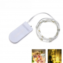 OuuZuu LED Fairy Light Mini Christmas Light Copper Wire String Light Waterproof CR2032 Battery for Wedding Xmas Garland Party