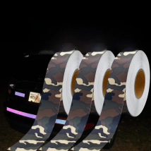 VOOFENG Camouflage Reflective Warning Tape Multi-Size Car Sticker for Road Safety Conspicuity Mark