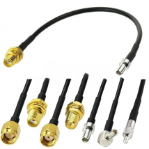 SMA TO TS9 Adapter SMA Male Female to TS9 Straight Right Angle Connector RG174 Pigtail Cable 10CM 15CM 20CM 50CM For 3G 4G Modem