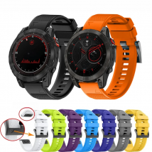 22 26mm Quick Release Smart Watch Band Strap For Garmin Fenix 7X 7 6X 6 Pro 5 5X Plus Epix 2 Enduro Silicone Watchband Bracelet