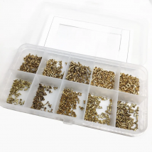 1000PCS Copper hollow rivet Kit M0.9,M1.3,M1.5,M1.7*2.5/3/4mm double-sided circuit board PCB vias nails