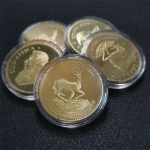 South Africa Saudi Africa Krugerrand 1OZ Gold Coin Paul Kruger Token Value Collectible Coins