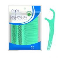 100pcs Mint Flavor Dental Floss Safe High-Grade Toothpick Stick Picks Plastic Toothpicks Ultrathin Peppermint Flavor Teeth Floss
