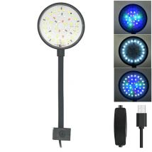 USB Aquarium LED Lamp Fish Tank Light Decor Aquatic Plant Multiple Modes Dimmable Lightness Full Spectrum Mini Clip Light 5V