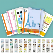 3D Pen Copy Board Pattern 20 Shetts 40 Pattern Not Repeated ，with PVC Copy Board