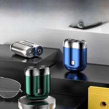 New Double-headed Mini Magnetic Shaver Type-c Charging Silent Washable Electric Shaver Portable Men Women Electric Razor