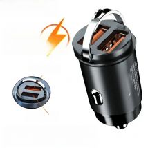 200W Car Charger Dual Ports PD QC3.0 Fast Charging Car Charger For iPhone Samsung Xiaomi Quick Charge 3.0 Type C Charger In Car