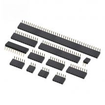 10PCS 1X/2/3/4/5/6/8/10/40 PIN Single Row Right Angle FEMALE PIN HEADER 2.54MM PITCH Strip Connector Socket 3p/4p/6p/8p/20p/40p