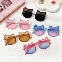 Children Cute Animal Cartoon Vintage Rimless Polarized Sunglasses Boy Girl Outdoor Sun Protection Glasses Kids UV400 Sunglasses