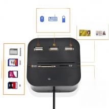 UTHAI X03 All-in-1 USB SIM Smart Card Reader Bank Card IC/ID EMV SD TF 3USB Hub MMC USB-CCID ISO 7816 CACDNI EATM IC SIM SD TF