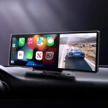 10.26" Car DVR Carplay  Android Auto Dashcam 4K 3840*2160 Front and 1080P Rear Camera Voice Control GPS Wifi Recorder Dual lens