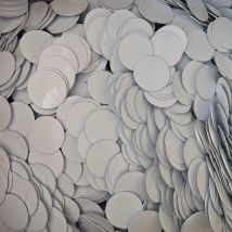 50pcs/lot Custom Sublimation Blanks Aluminum Round Discs Coated Sheets Plates For Sublimation Printing