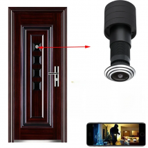 Security 1080P Mini Wifi Door Eye Hole IP Camera Wide Angle FishEye Lens 1.66mm Peephole CCTV Network Audio Horn P2P Onvif Tuya