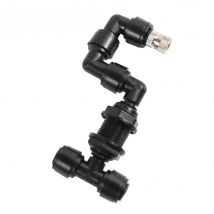 Mini Greenhouse Misting Nozzle Kit Reptiles Rainforest Tank Aquarium Fogger Sprayer 360°Rotating Cooling Humidity Landscaping
