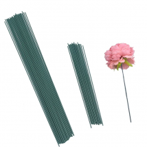 20 Stücke 15/25/40 cm Künstliche Grüne Blume Stiel DIY Floral Material Handgemachte Draht Stiel