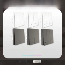 MOES Smart Light Switch Tuya ZigBee No Neutral Wire No Capacitor Needed Smart Life 2/3 Way Works with Alexa Google Home 2mqtt