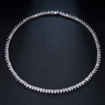 Emmaya Brand Fashion Hot Luxury Inlay AAA Cubic Zircon Charm Geometric Jewelry Necklaces For Woman Elegance Wedding Party Gift