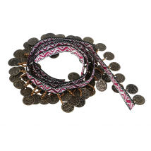 Copper Tassel Lace Trim Bohemian Fabric Ribbon Fringe Beaded Drop Sewing