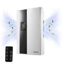 Upgrade des tragbaren Premium-Luftentfeuchters und des Luftreinigers, 2-in-1-Stummschaltung, Feuchtigkeitsabsorber für das Timing mit Fernbedienung für den Keller zu Hause